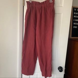 CUTE red pants with fun waist